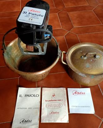 Paiolo in Rame originale x cucinare la Polenta
