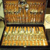 Servizio posate in bagno d'argento