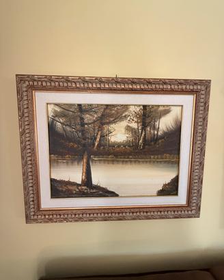 Coppia quadri olio su tela 72x92 cm