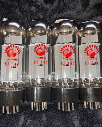 Quartetto Valvole PSVANE EL34 C Matched Quad NUOVE