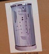 Box doccia CABINA ANGOLARE Idromassaggio 8 getti