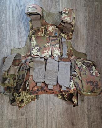 combat jacket gilet tattico vegetato