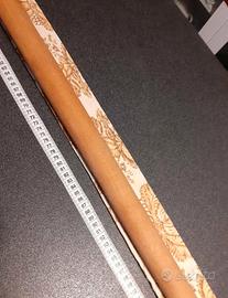 mattarello lungo vintage con custodia in tessuto 