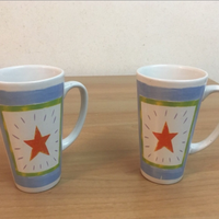 Due Tazze alte decorate - Nuove