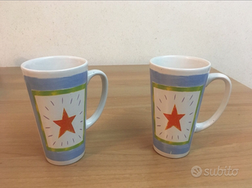 Due Tazze alte decorate - Nuove