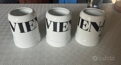 boccali in ceramica bianca