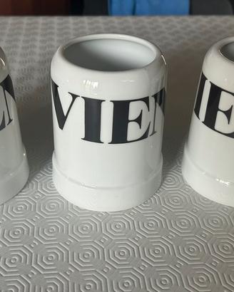 boccali in ceramica bianca