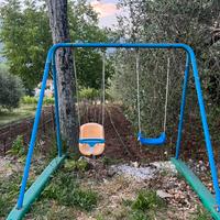 Altalena doppia per bambini da giardino