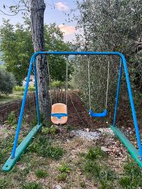 Altalena doppia per bambini da giardino