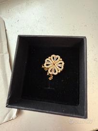 Collana quadrifoglio dorato