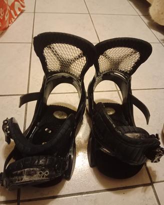 attacchi snowboard Burton Triad taglia L-XL