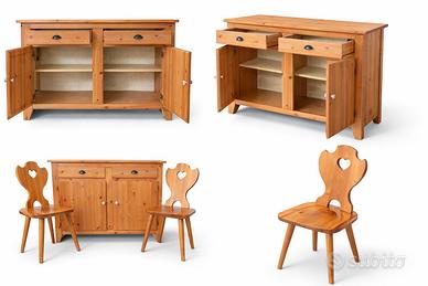 Credenza in stile rustico