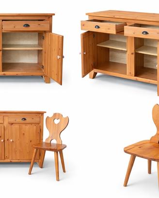 Credenza in stile rustico