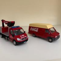 Lotto Modelli Camion Iveco Daily scala 1/43