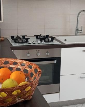 Bifamiliare sovrapposta con giardino orto e garage