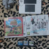console nintendo 2ds + 5 giochi + caricatore 