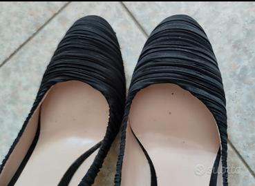 scarpe da donna décolte nero numero 39 tacco 12 
