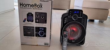 cassa bluetooth 20w + microfono archetto wireless 