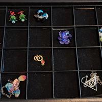 Portagioie in pelle nero