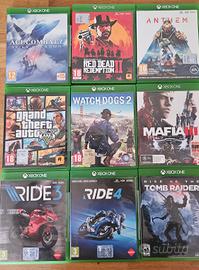 Lotto di 9 giochi XBOX ONE