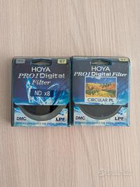 coppia di filtri Hoya pro Digital Nd 8 e Cir PL