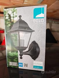 LAMPADE (2) DA GIARDINO APPLIQUE, E27, IP44, NERO