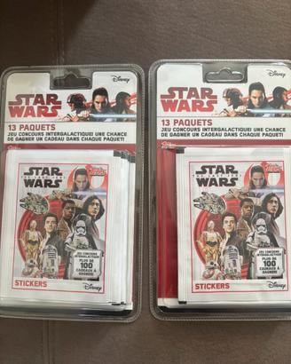 2 Blister Star Wars The Last Jedi Topps –Sealed