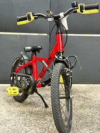 Bici bambini 16” B’TWIN Discover 500 con rotelle e
