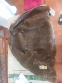 Giaccone Montone Sicoll Vera Pelle Vintage Tg 42