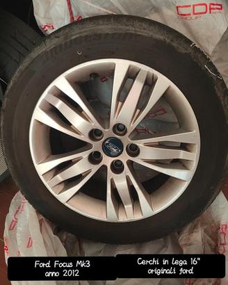 Cerchi in lega 16" originali Ford GOMME NON UTILI