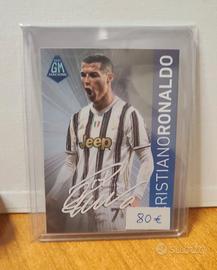 Carta panini Cristiano Ronaldo edizione limitata 