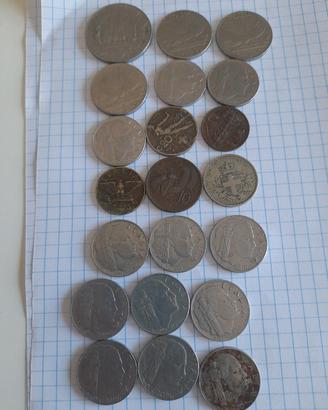 Lotto 40 monete regno d'italia con album 