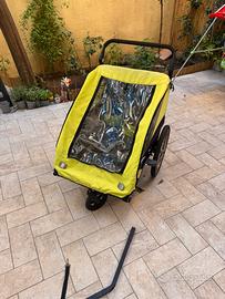 Carrello Bici e Passeggino Biposto per bambini