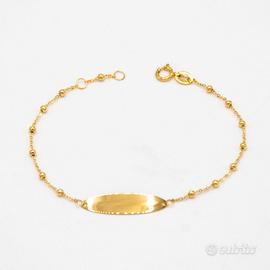 Bracciale Unoaerre oro giallo 9kt piastrina MO1143