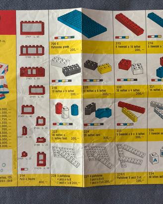 Opuscolo lego system anni 60/70