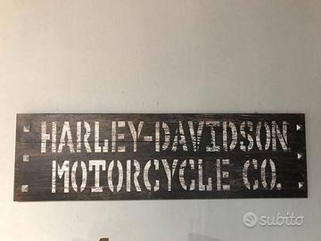 TARGA IN LEGNO HARLEY-DAVIDSON