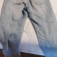 Jeans a zampa e vita alta