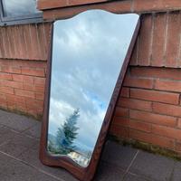 Specchio scandinavo danese teak vintage design