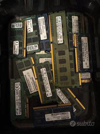 Lotto RAM Notebook 1GB-2GB DDR3 e DDR2