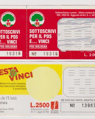 2 gratta e vinci festa dell'unità