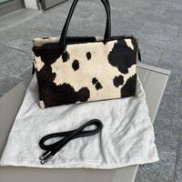 Borsa a mano e con tracolla Vera Pelle e cavallino