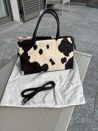 Borsa a mano e con tracolla Vera Pelle e cavallino