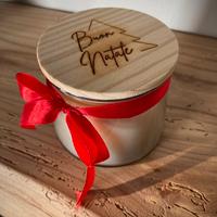 Candele personalizzate con incisioni legno