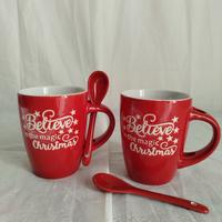 Set tazze natalizie con cucchiaino