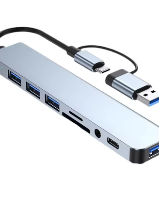 Docking Station HUB 3x USB 2.0 1x USB 3.0 1x TF 1x