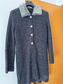 cardigan lungo donna lana tg 44