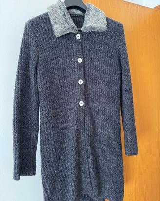 cardigan lungo donna lana tg 44