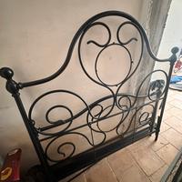 Letto  Matrimoniale antico in Ferro Battuto+rete