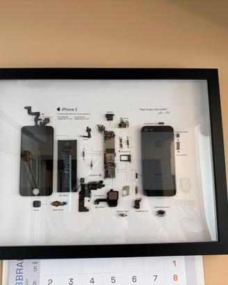 Quadro Artistico Apple iPhone 5 smontato
