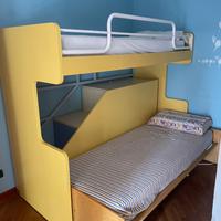 Letto a castello scorrevole
